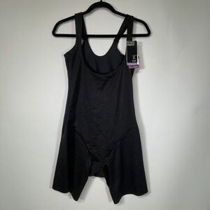 TC Fine Intimates Shape Away Black‎ Body Briefer Firm Control Shapewear XL